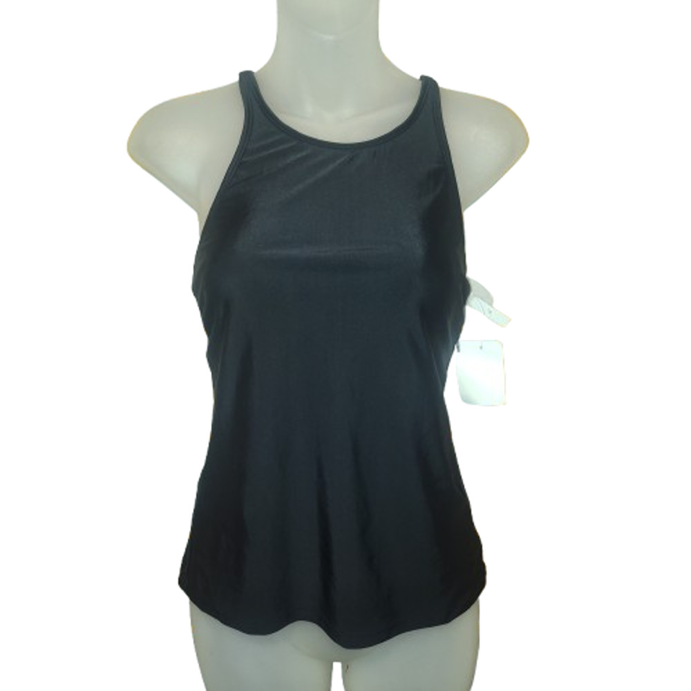 Xersion Women Black Sleeveless High Neck Top Size XS BG34